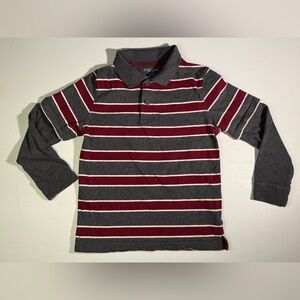 Sonoma Kids Polo with Gray and Red Stripes XL 7X